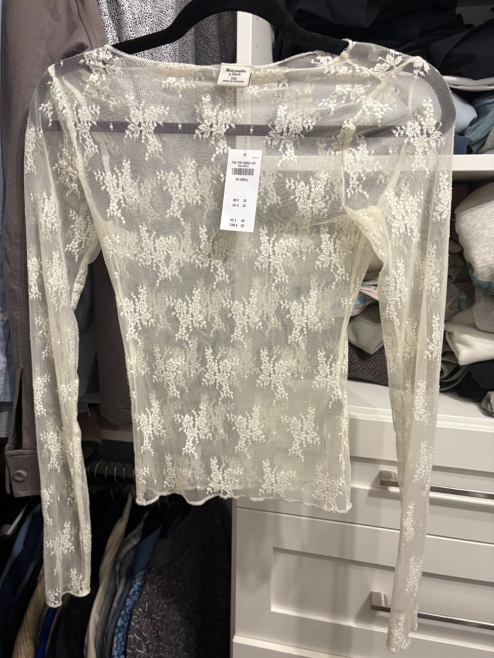 NWT Abercrombie Lace Top